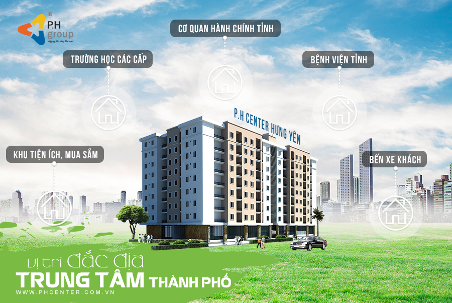 P.H Center Hưng Yên ở vị trí đắc địa
